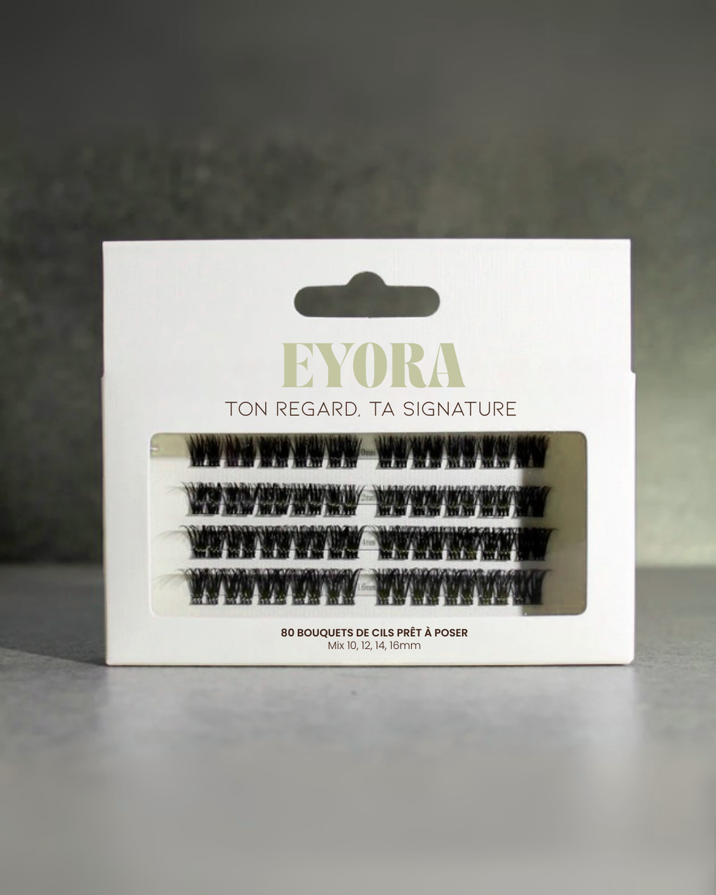 EYORA Bouquets de cils pré-collés effet 3D